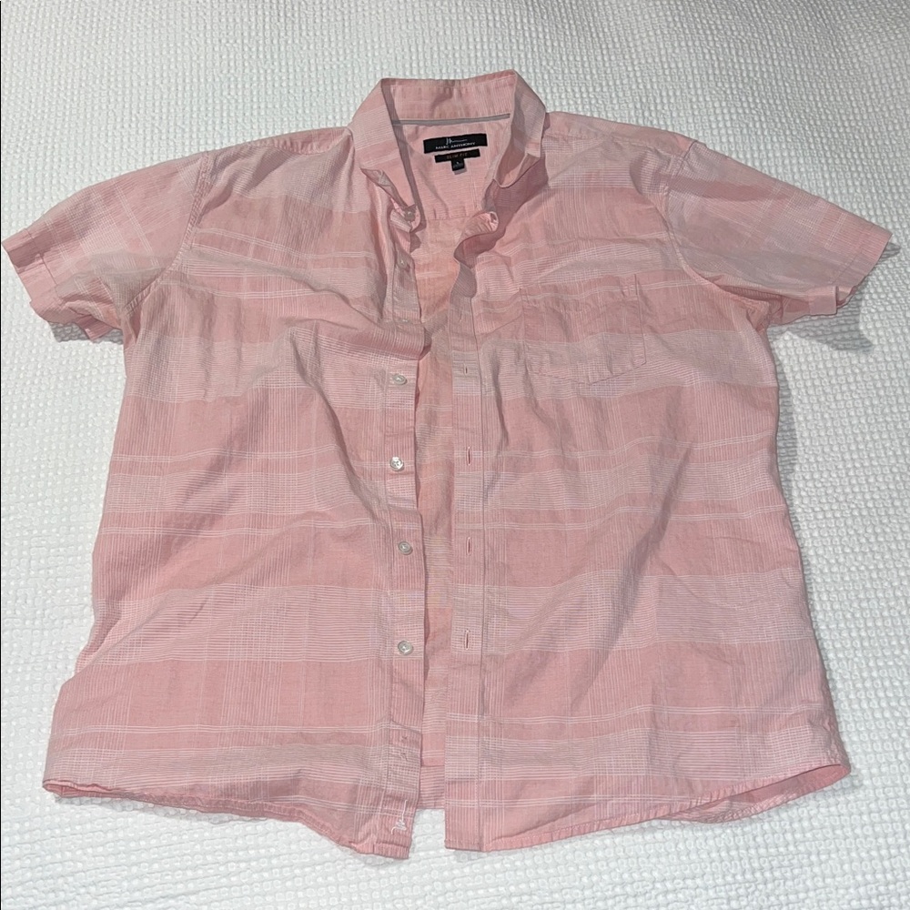 Marc Anthony Light Pink Casual Button Down Shirt
